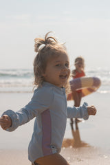 Zip Long Slv One Piece - Ocean