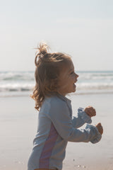 Zip Long Slv One Piece - Ocean