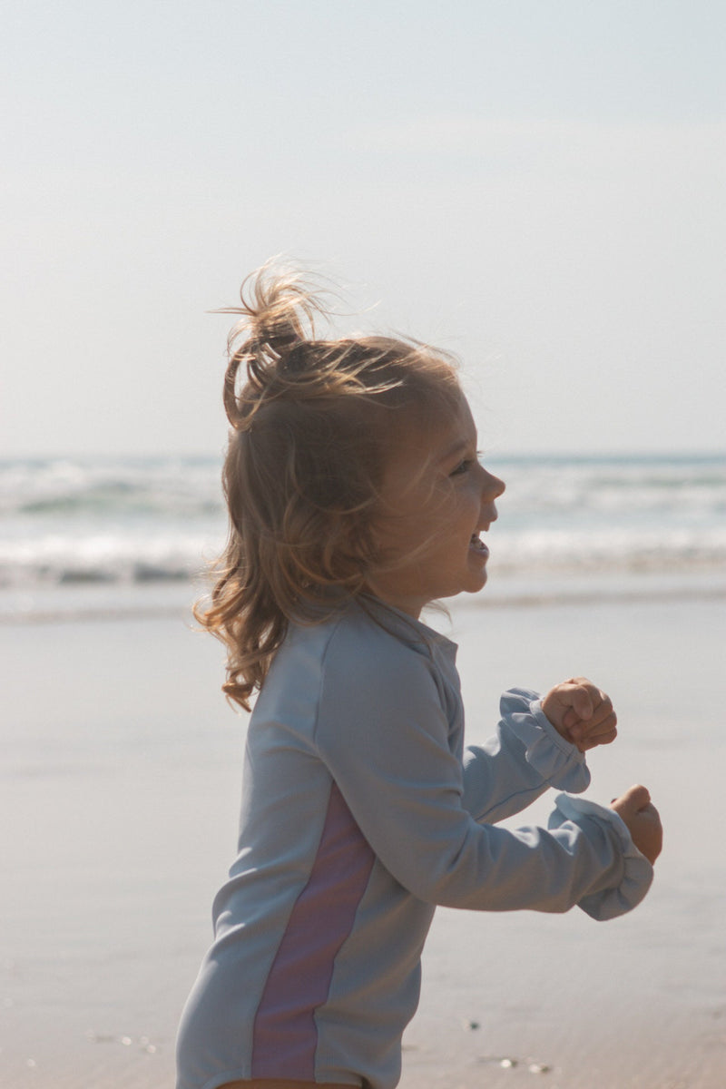 Zip Long Slv One Piece - Ocean