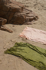Flow Terry Beach Towel - Peachy