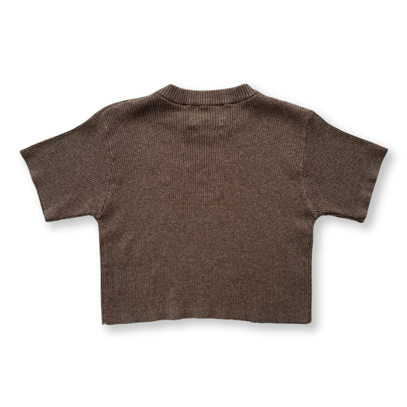 Grown Fishing Club Rib Tee - Mud