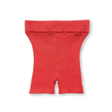 Grown Ribbed Bike Short - Port Red