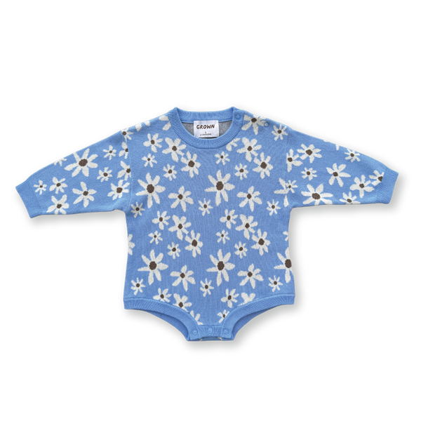 Grown Wild Flower Romper - Sky