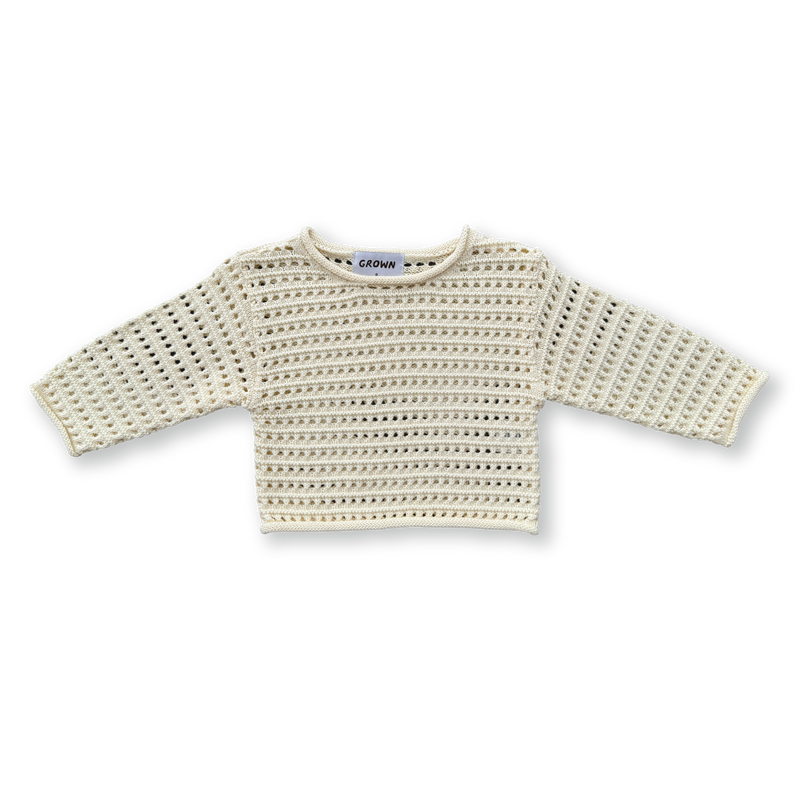 Grown Summer Knit Pull Over - Milk