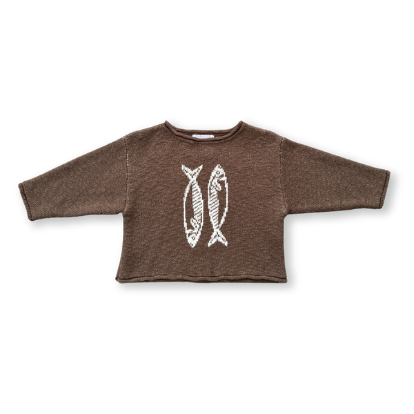 Grown Sardine Knit Pull Over - Mud