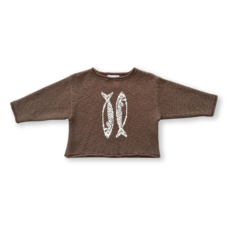 Grown Sardine Knit Pull Over - Mud