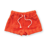 Grown Terry Shorts - Blocks Rosso