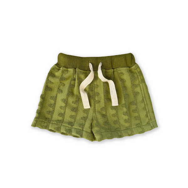 Terry Towelling Flow Shorts - Leaf