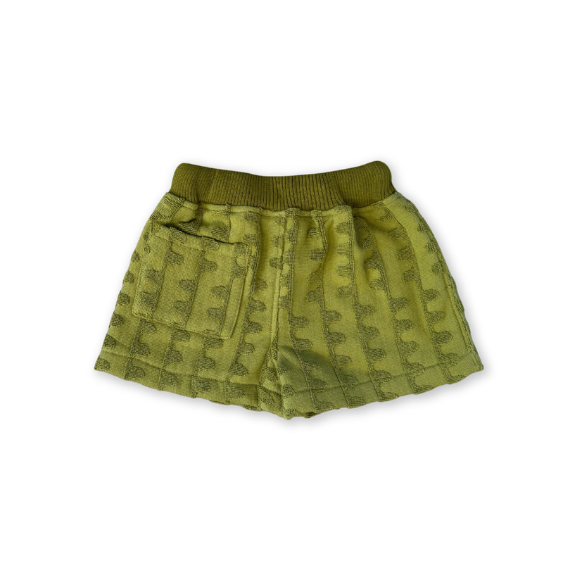 Terry Towelling Flow Shorts - Leaf
