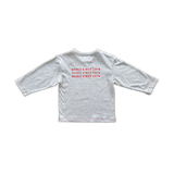 Organic Have A Nice Day LS Tee - Grey Marle