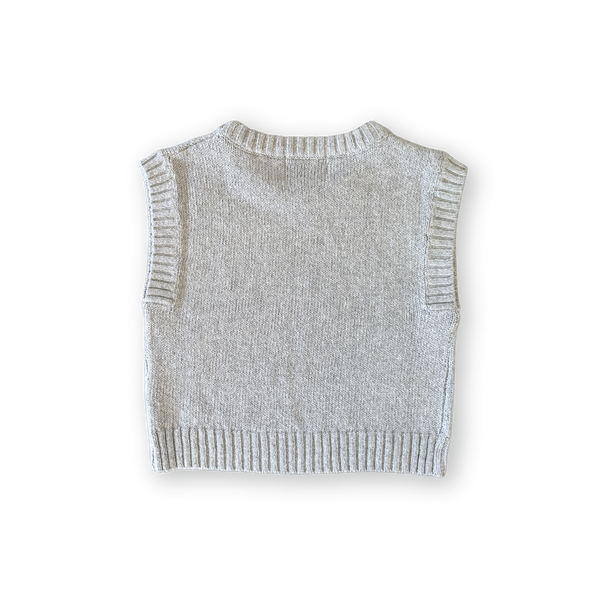 Jersey Knit Vest - Stone