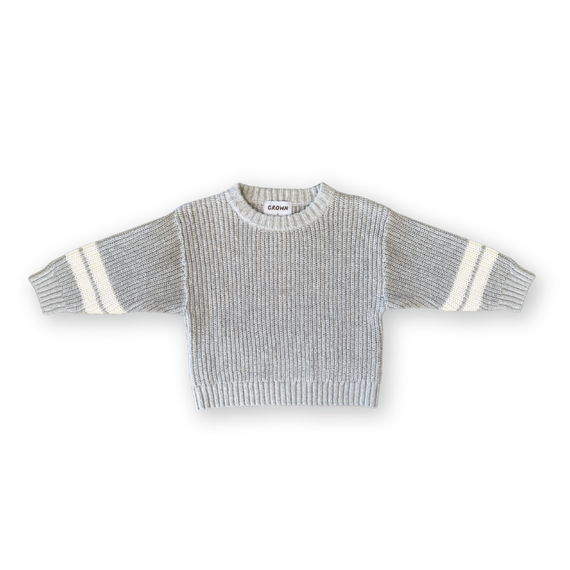 Chunky Rib Pull Over - Stone