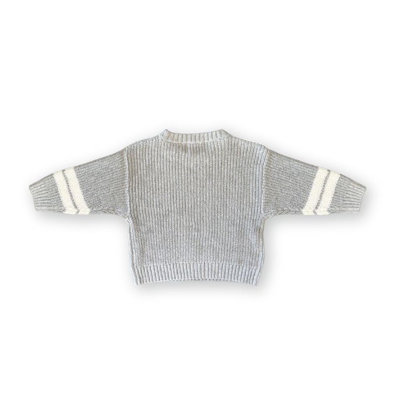 Chunky Rib Pull Over - Stone