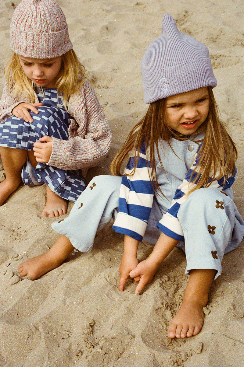 Organic Embroidery Posy Overalls