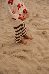 Diagonal Stripe Knit Flares