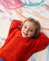 Organic Textured Boucle Knit Pull Over - Sauce