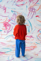 Organic Textured Boucle Knit Pull Over - Sauce