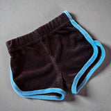 Terry Shorts- Chocolate + Sky