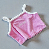 Terry Crop Singlet- Blossom