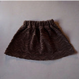 Terry WAVE Skirt- Chocolate