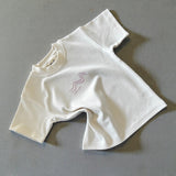 Logo Milk Tee - Blossom Embroidery