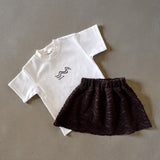 Terry WAVE Skirt- Chocolate