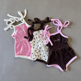 Terry LOVE Scrunch Romper- Chocolate