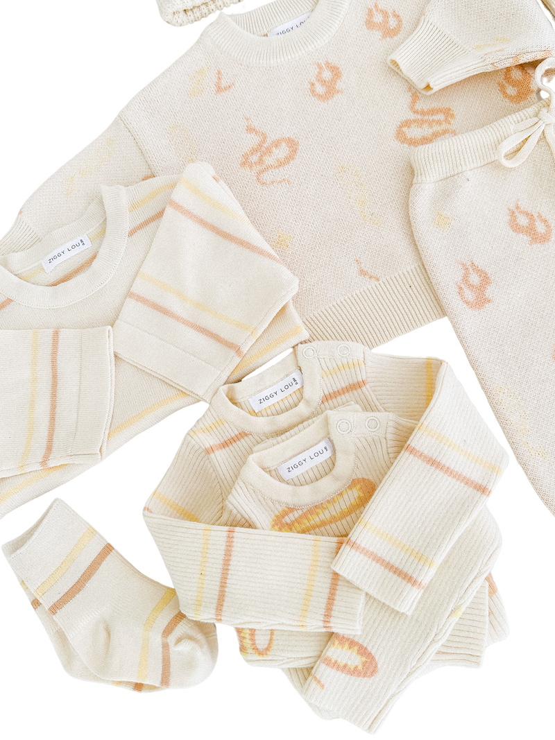 Ziggy Lou BODYSUIT | VANILLA STRIPE