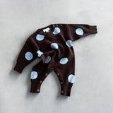 Dot Romper - Mud + Storm