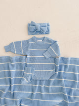 ZL BUBBLE ROMPER | RIVER STRIPE