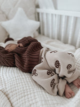 Mushroom Pants | Choc + Dark Beige