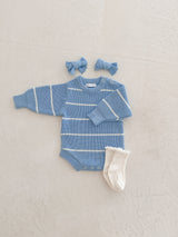 ZL BUBBLE ROMPER | RIVER STRIPE