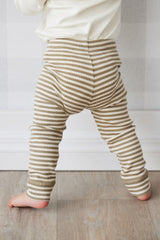 Jamie Kay Modal Legging | Narrow Stripe Oak/Soft Clay