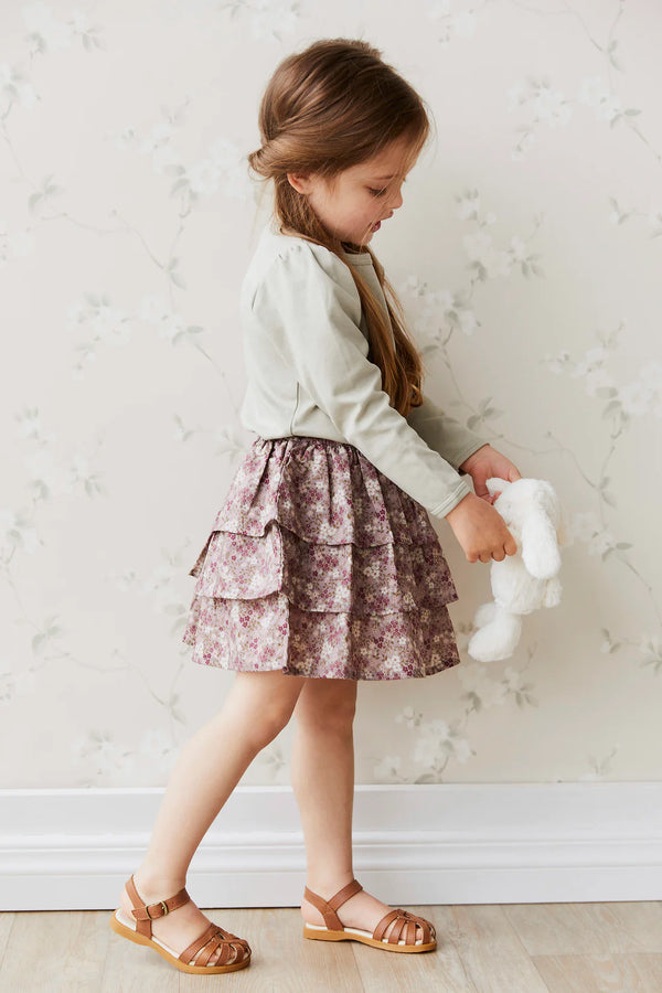 Jamie Kay Abbie Skirt | Pansy Floral Fawn