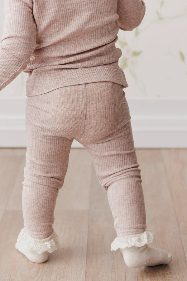 Jamie Kay Modal Elastane Legging | Powder Pink Marle