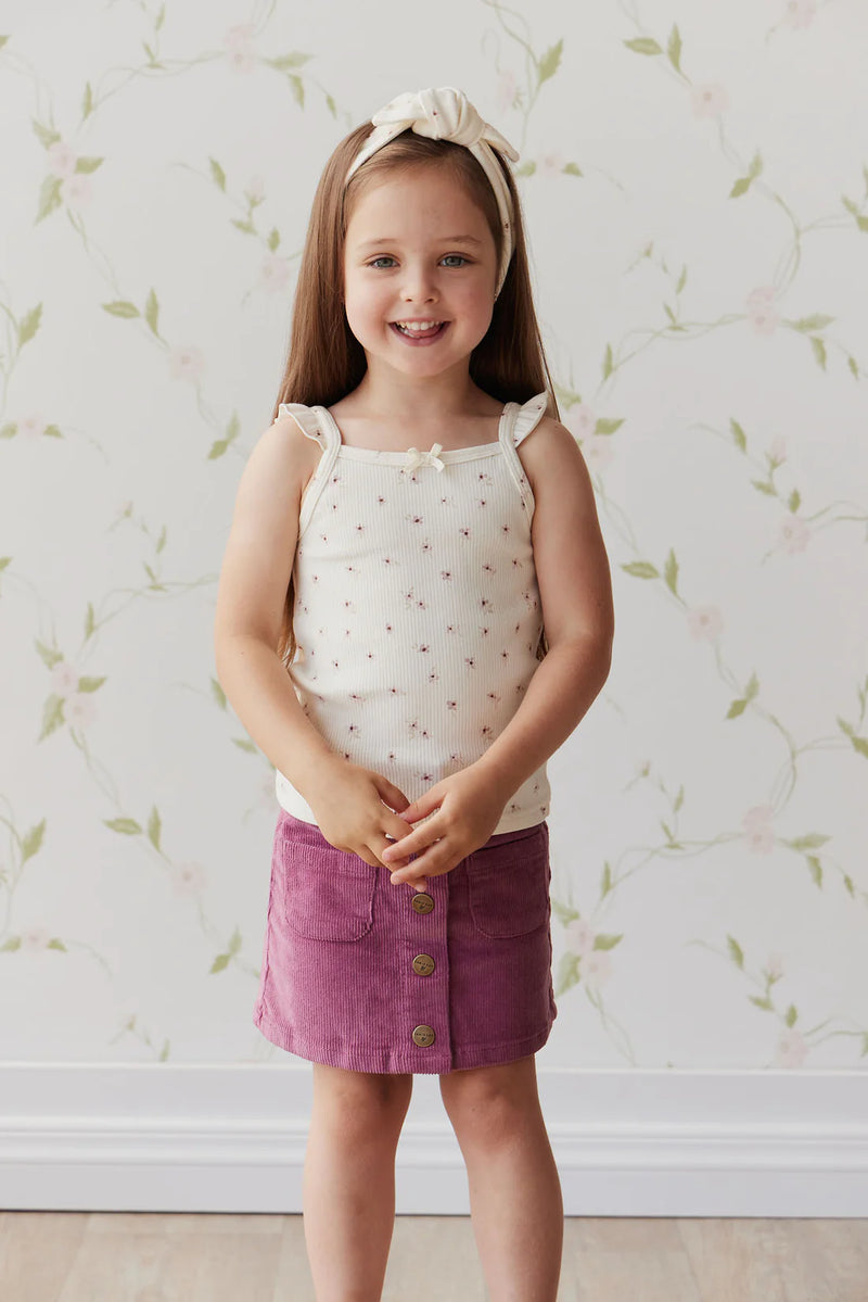 Jamie Kay Fine Rib Tegan Top | Simple Flowers Egret