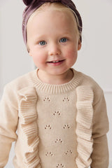 Jamie Kay Valentina Jumper | Light Oatmeal Marle