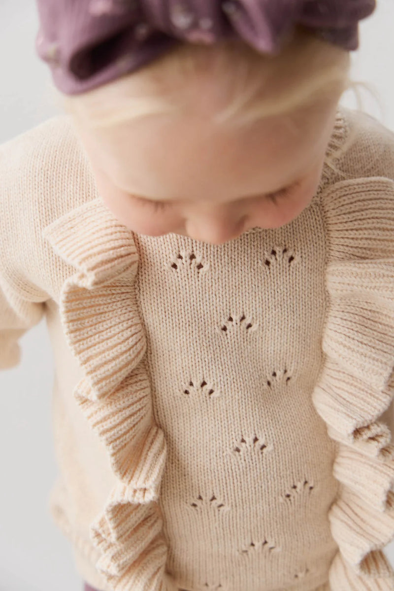 Jamie Kay Valentina Jumper | Light Oatmeal Marle