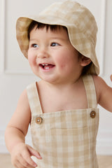 Bucket Hat - Gingham Pale Khaki