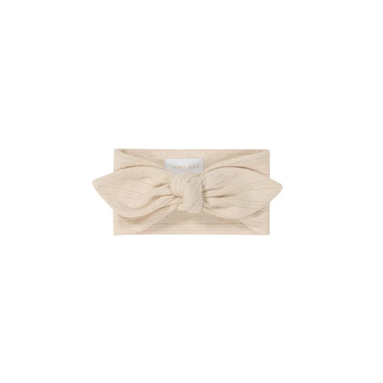 Jamie Kay Organic Cotton Pointelle Headband | Berry Cloud