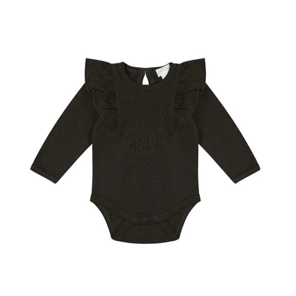 Jamie Kay Pima Cotton Fleur Long Sleeve Bodysuit | Kalamata