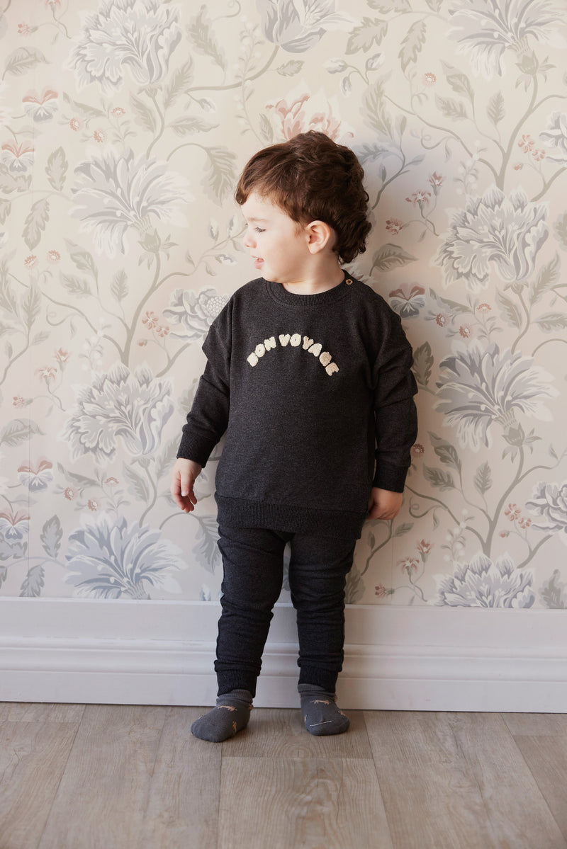 Jamie Kay Kit Sweatshirt | Onyx Marle