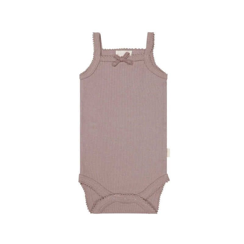 Jamie Kay Modal Singlet Bodysuit | Mauve Shadow