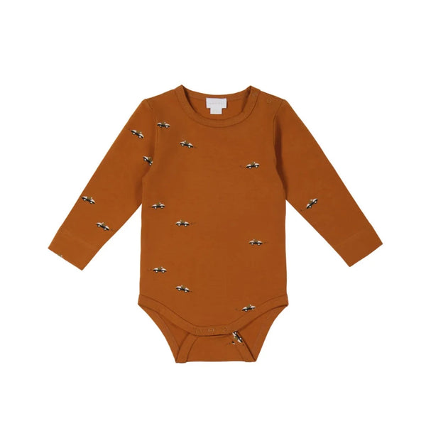 Jamie Kay Fernley Long Sleeve Bodysuit - Zoomie Bears Ginger