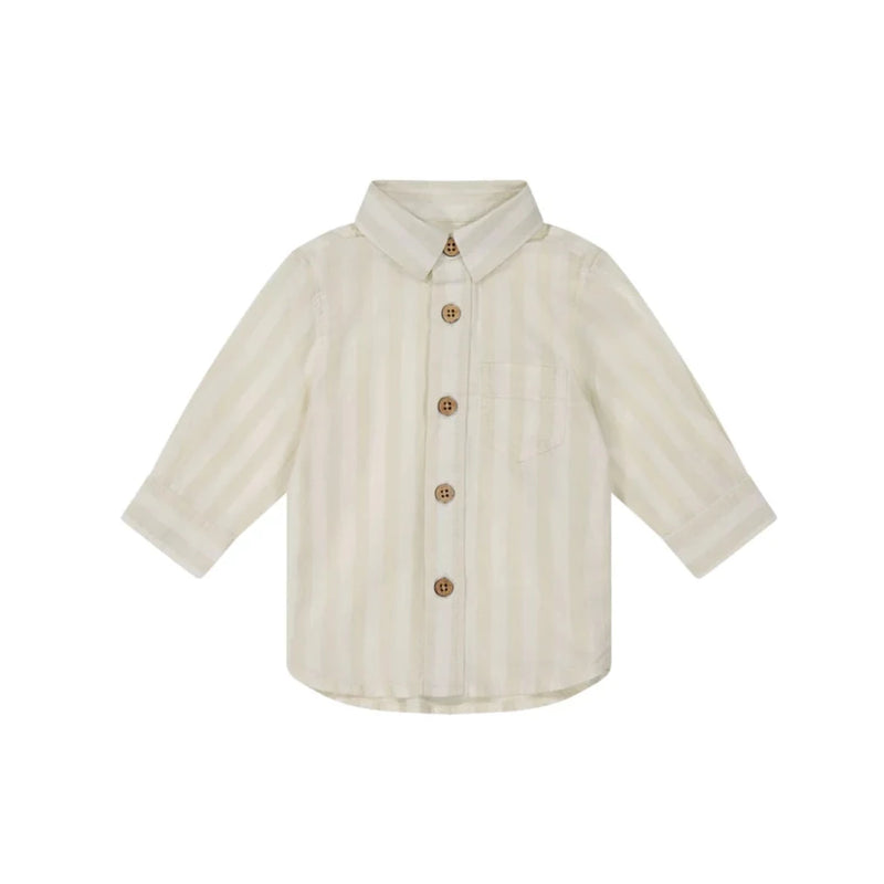 Jamie Kay Quentin Woven Shirt - Fog/Cloud Stripe