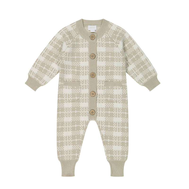 Jamie Kay Marlo Knitted Onepiece | Marlo Check Jacquard