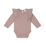 Jamie Kay Pima Cotton Fleur Long Sleeve Bodysuit | Softest Mauve