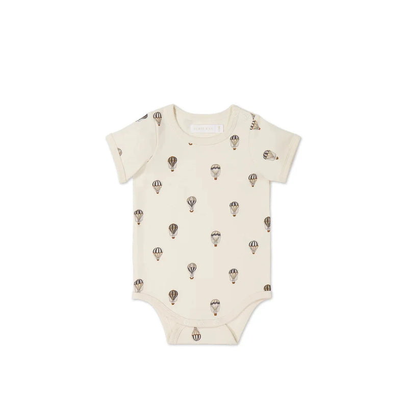 Jamie Kay Hudson Short Sleeve Bodysuit | Montgolfiere Cloud