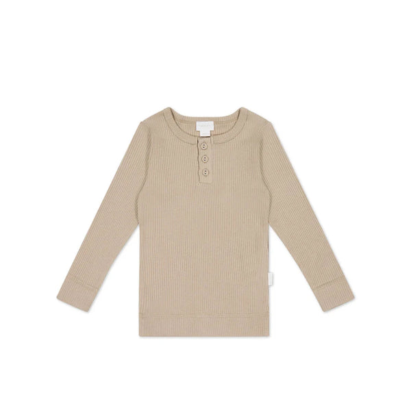 Jamie Kay Modal Long Sleeve Henley | Fawn