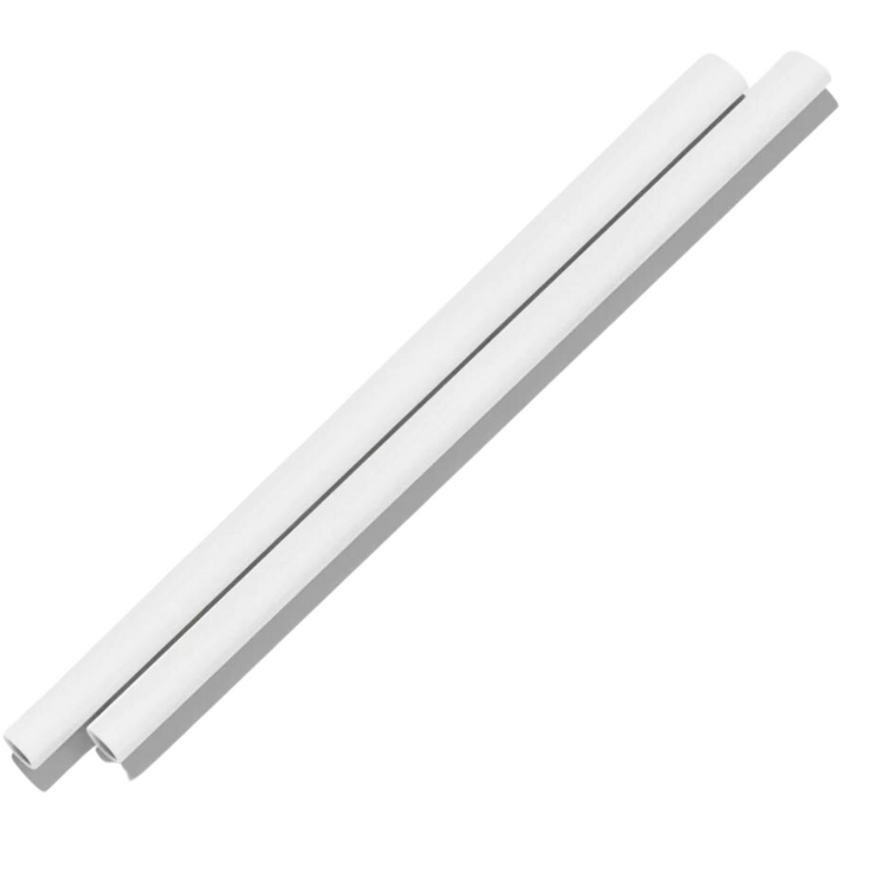 Silicone Straw 2 pack | White